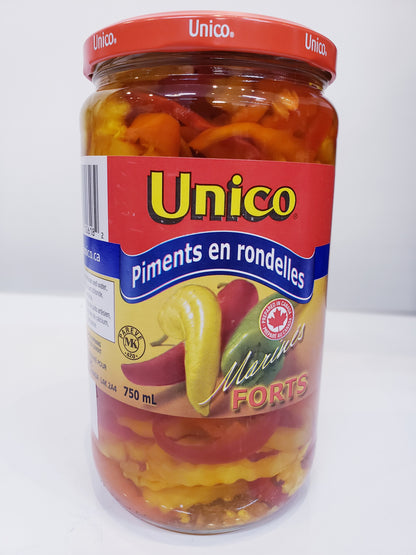 Piments en rondelles